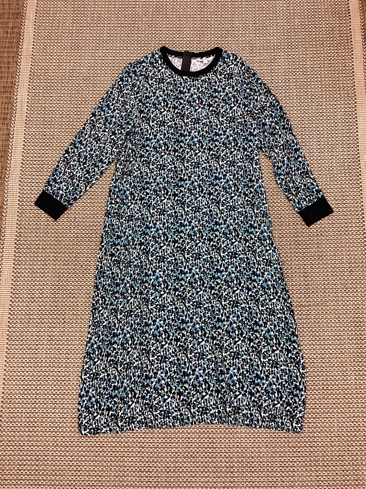 Marks and Spencer Blue Patterned Maxi Dress Size 18