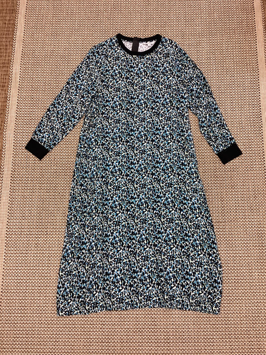Marks and Spencer Blue Patterned Maxi Dress Size 18