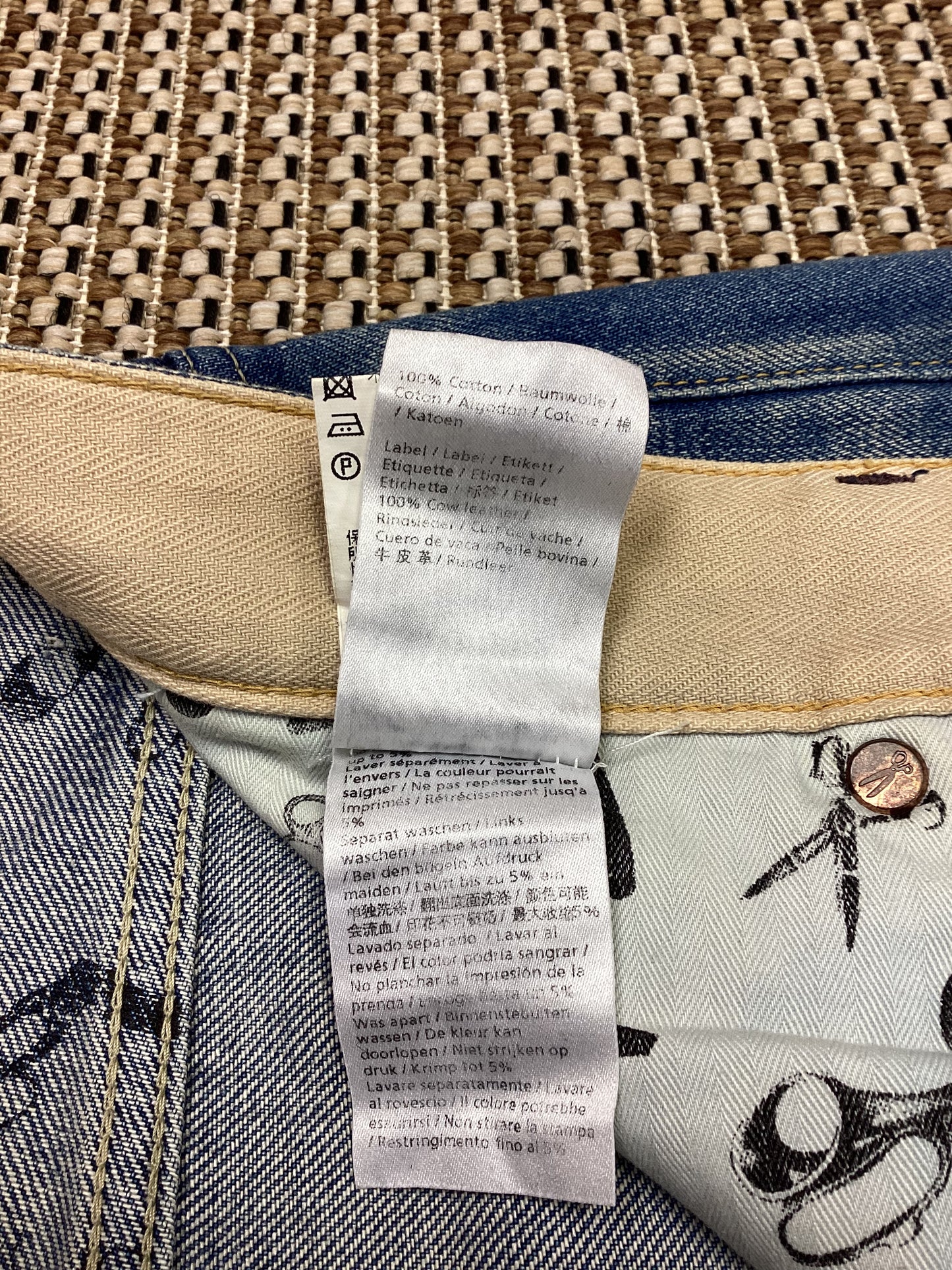 Denham Mid-Wash Blue 'Forge' Jeans Size M