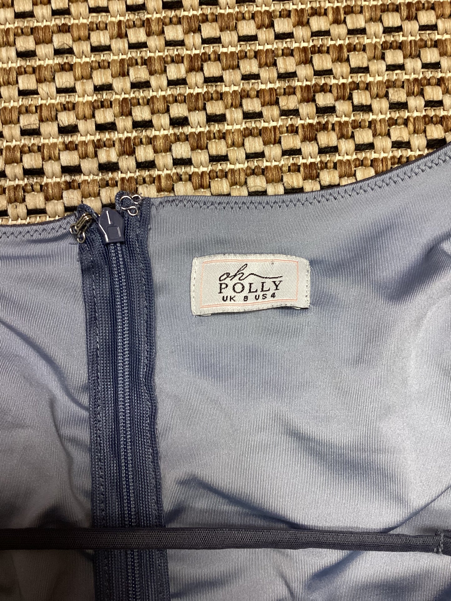 Oh Polly Grey Mini Bodycon Dress Size 8