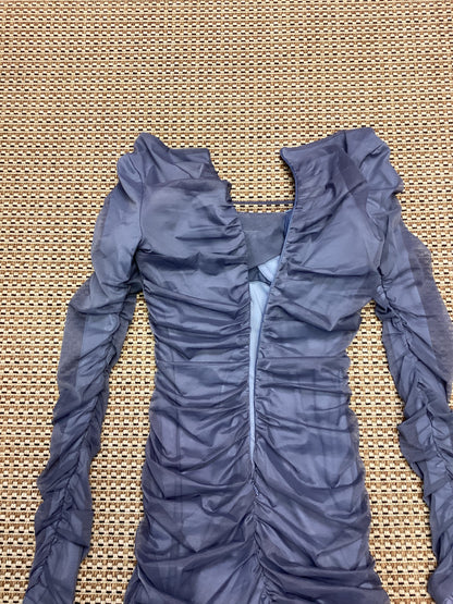 Oh Polly Grey Mini Bodycon Dress Size 8