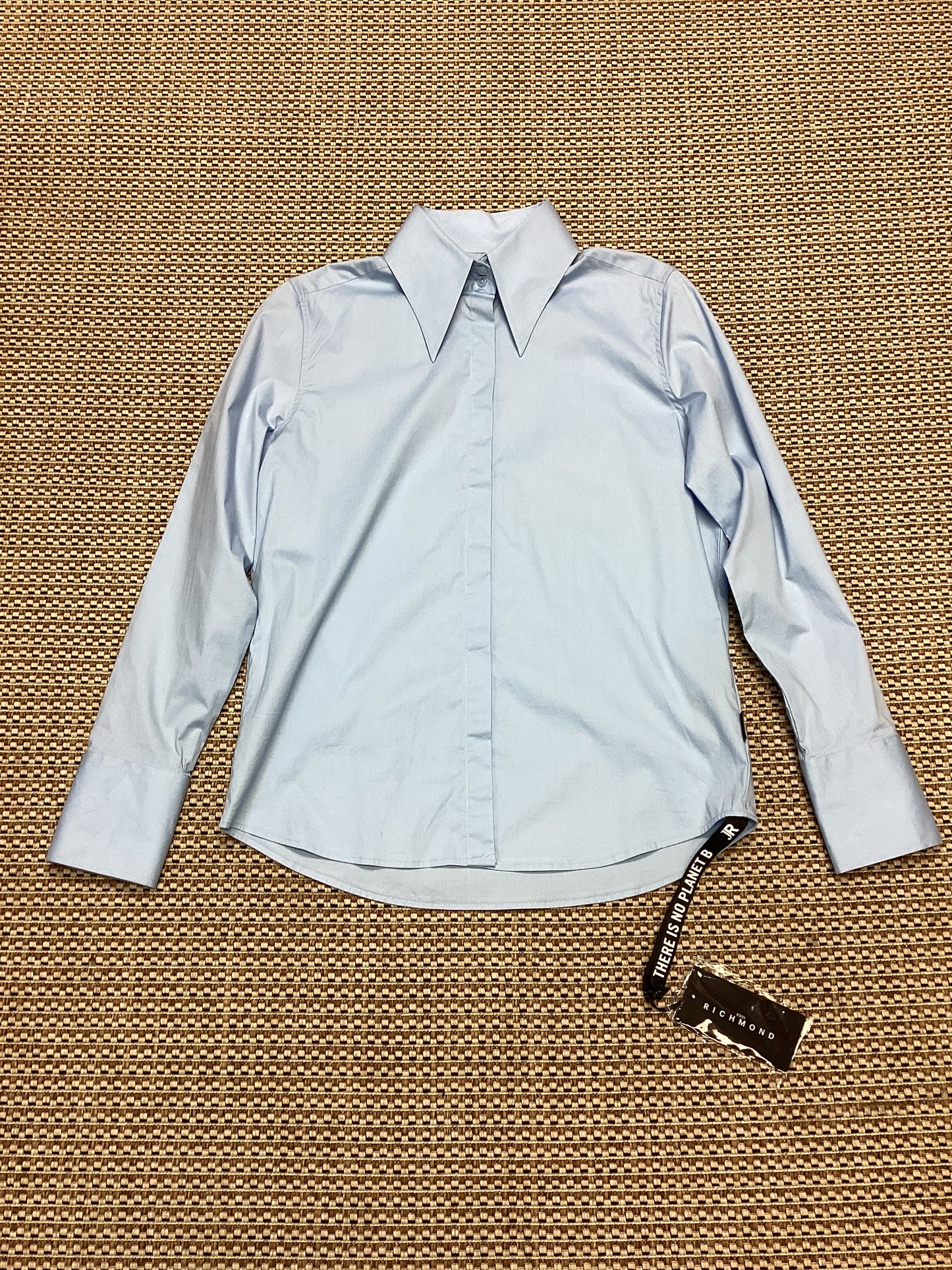 BNWT John Richmond Blue Cotton Shirt Size XL
