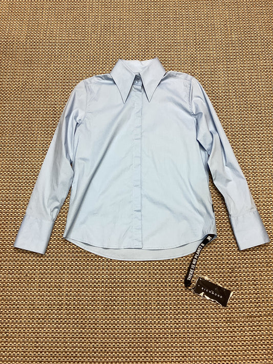 BNWT John Richmond Blue Cotton Shirt Size XL