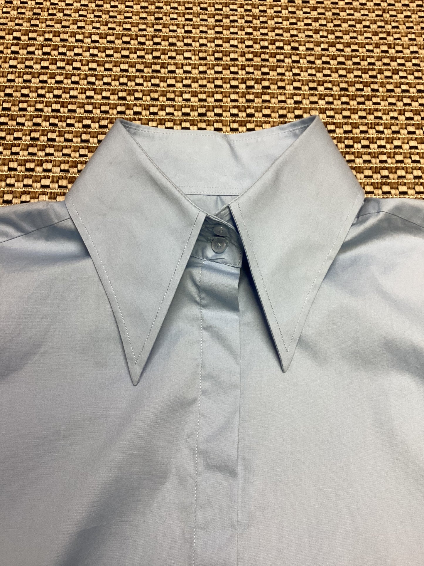 BNWT John Richmond Blue Cotton Shirt Size XL