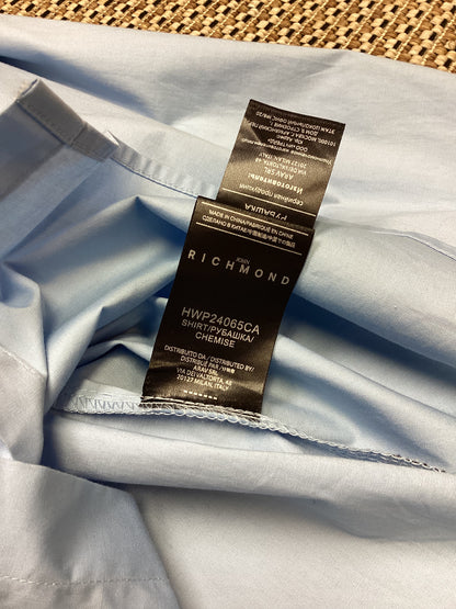 BNWT John Richmond Blue Cotton Shirt Size XL