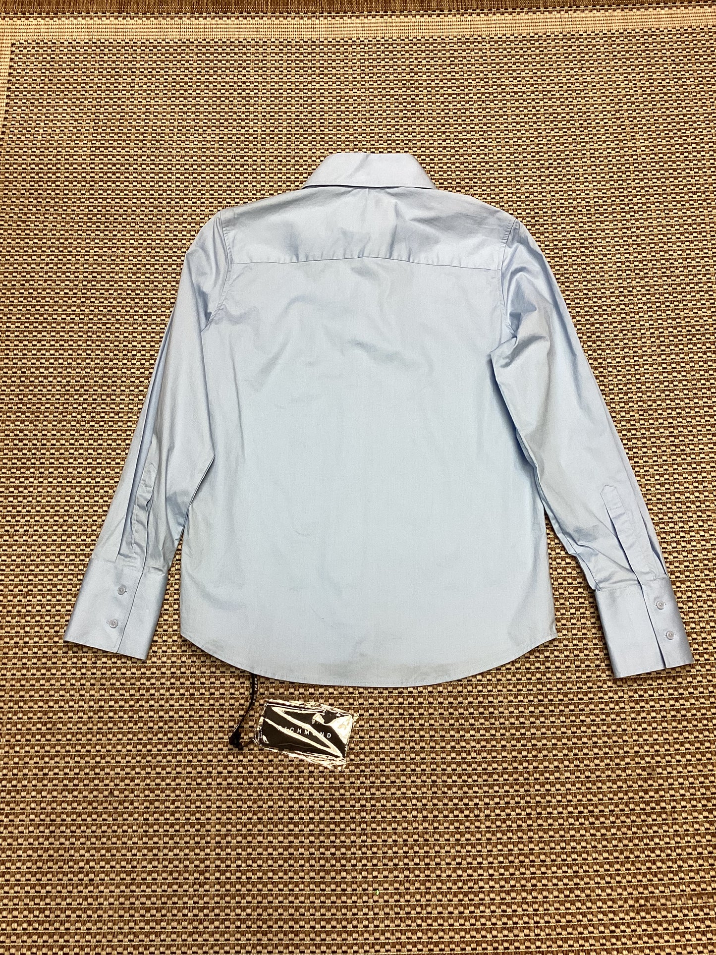 BNWT John Richmond Blue Cotton Shirt Size XL