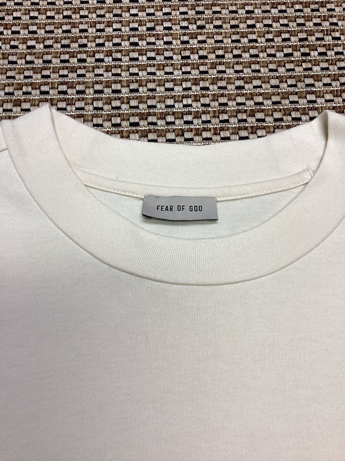Fear of God Cream Cotton T-Shirt Size XL