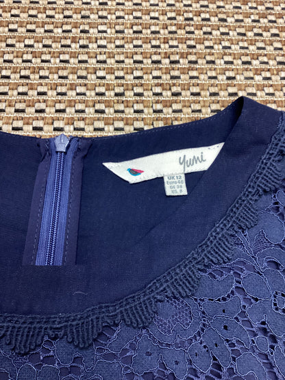 Yumi Navy Blue Semi-Formal Dress Size 12