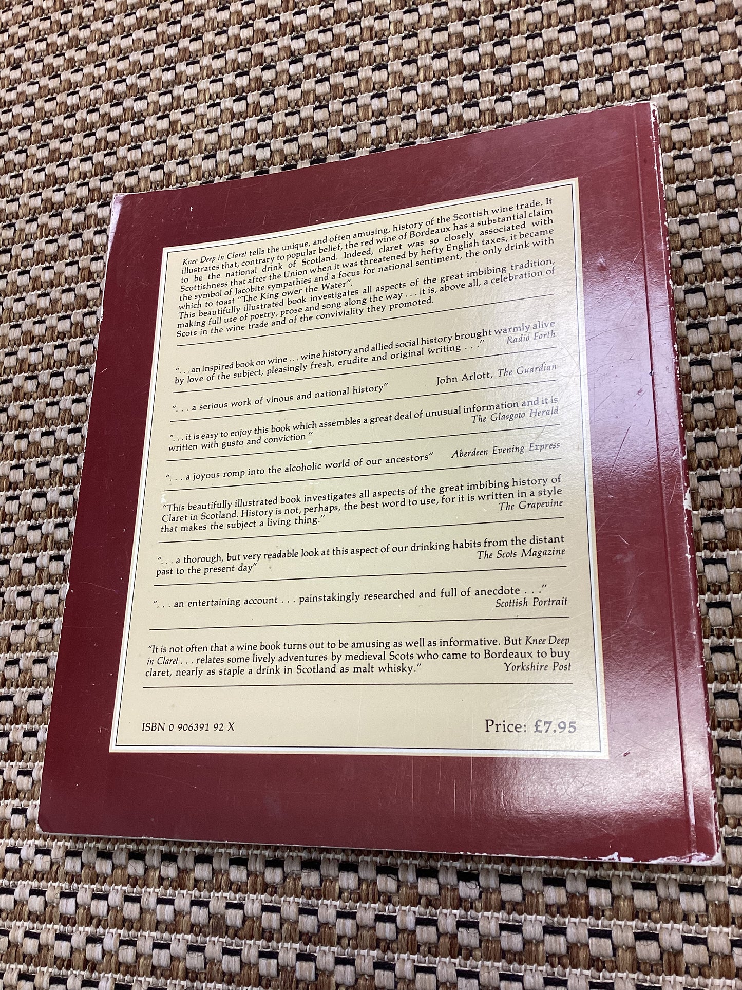 Knee Deep in Claret: A Celebration of Wine and Scotland by Billy Kay & Cailean Maclean (1985)