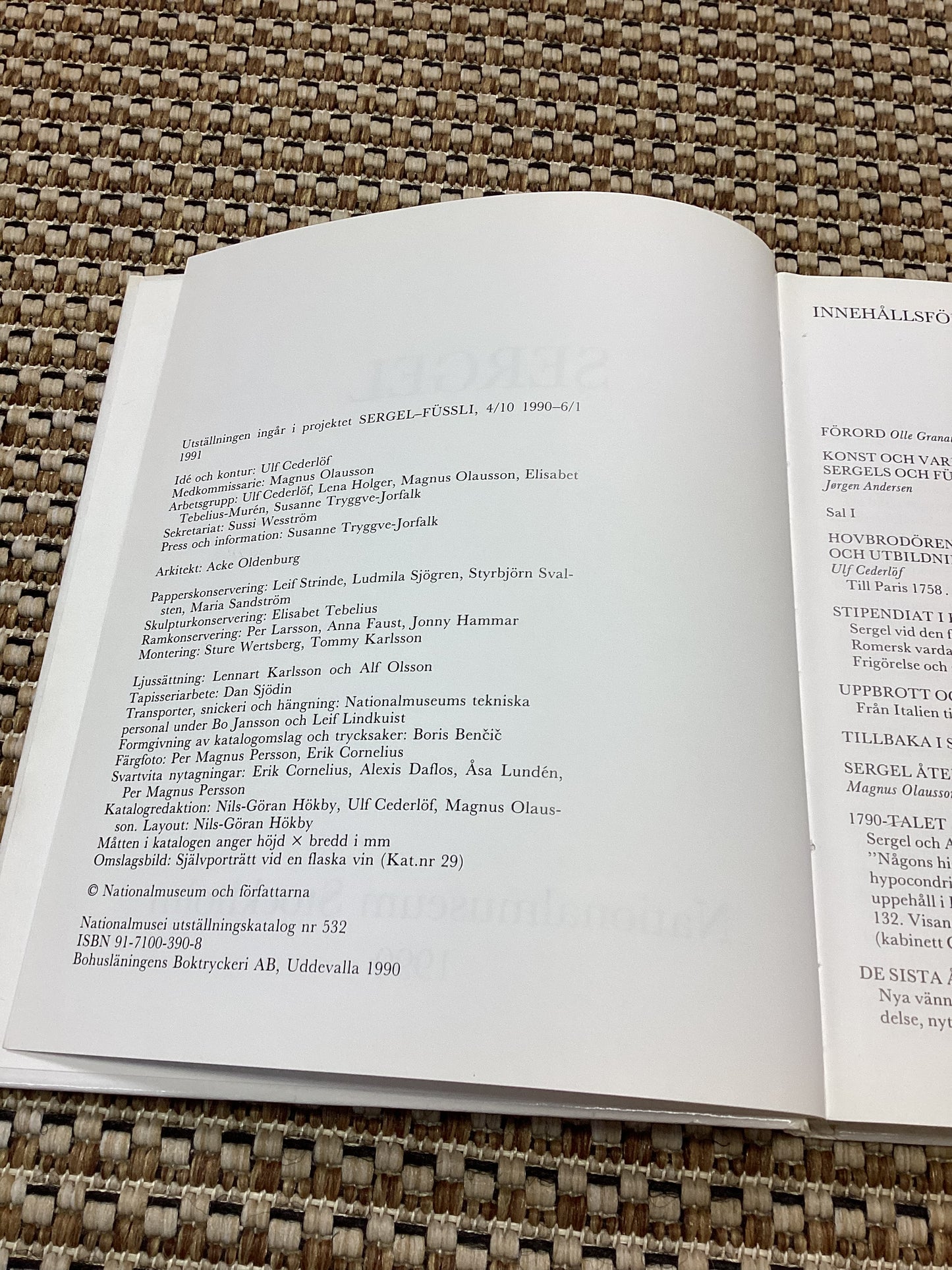 Sergel: National Museum Exhibition Catalogue by National Museum of Stockholm (1990)