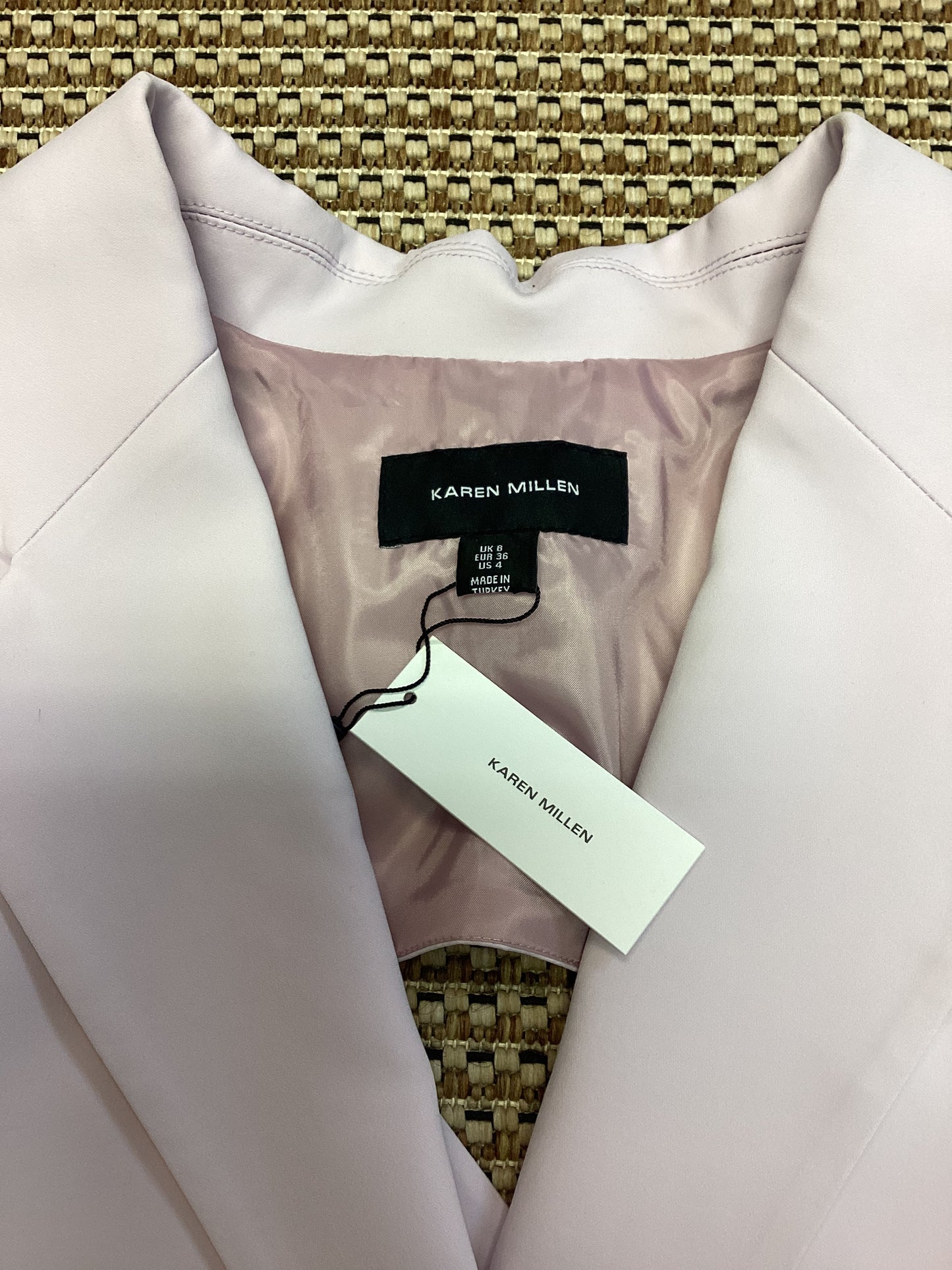 BNWT Karen Millen Lilac Cropped Blazer Size 8