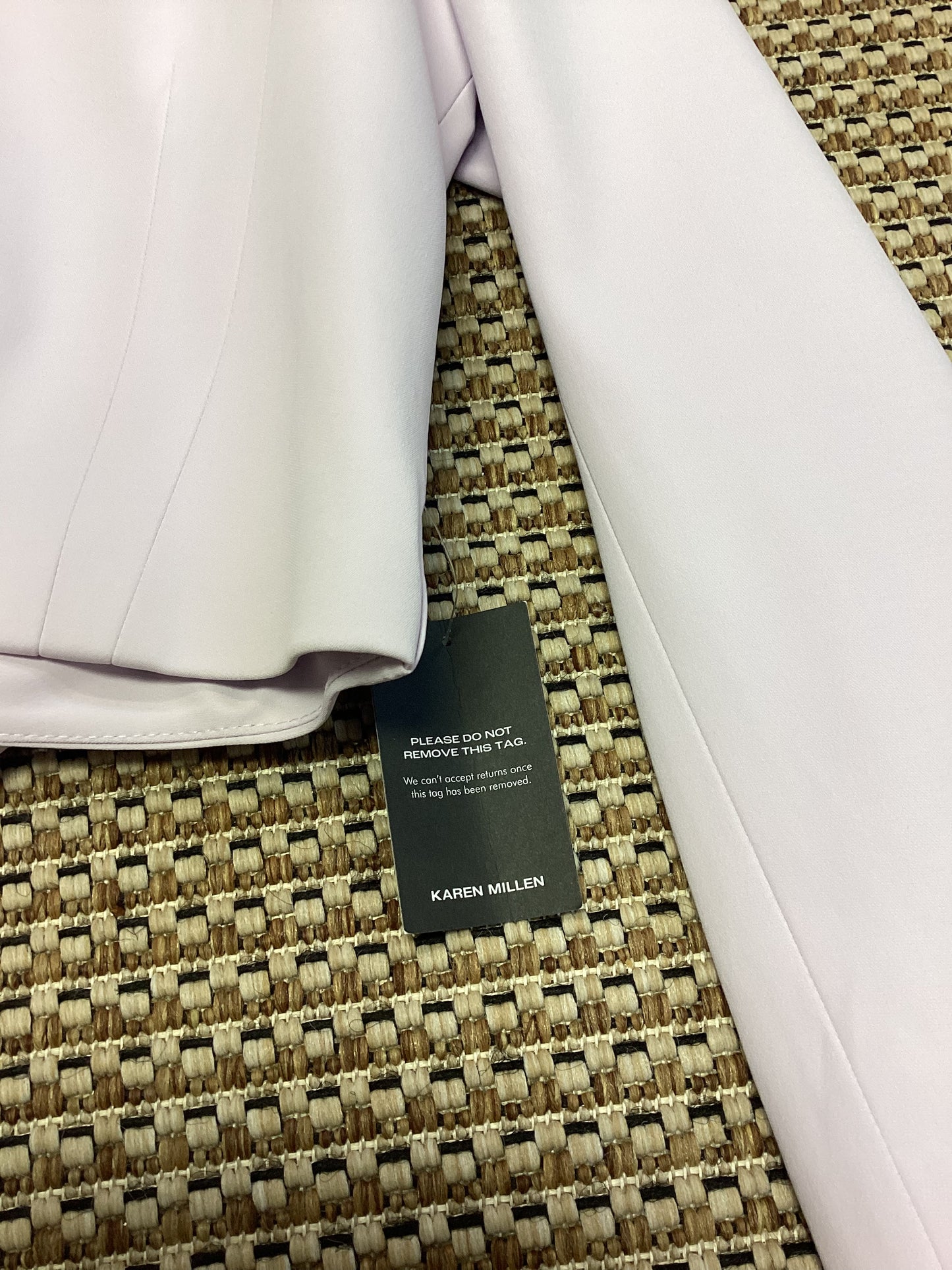 BNWT Karen Millen Lilac Cropped Blazer Size 8