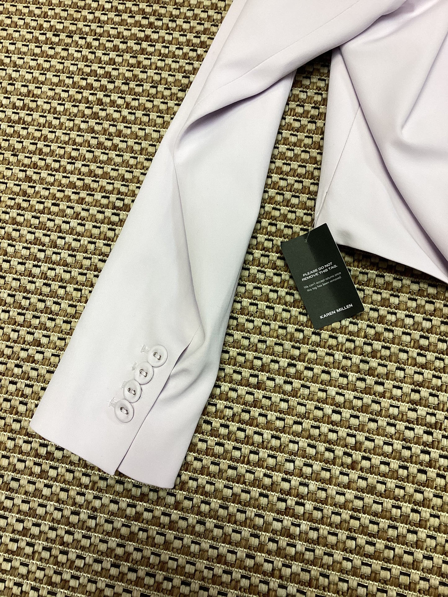 BNWT Karen Millen Lilac Cropped Blazer Size 8