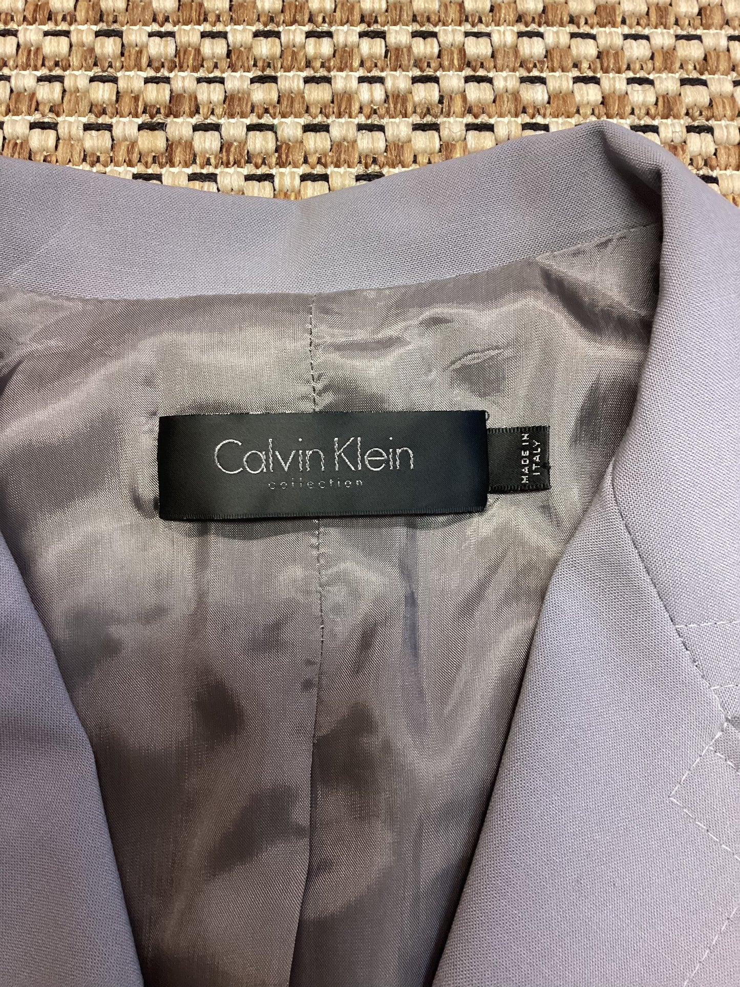 Calvin Klein Grey Wool Blazer Size S