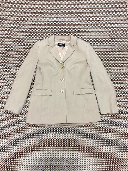 Betty Barclay Beige Wool-Blend Blazer Size 16