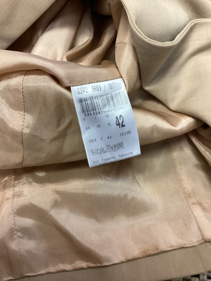 Betty Barclay Beige Wool-Blend Blazer Size 16