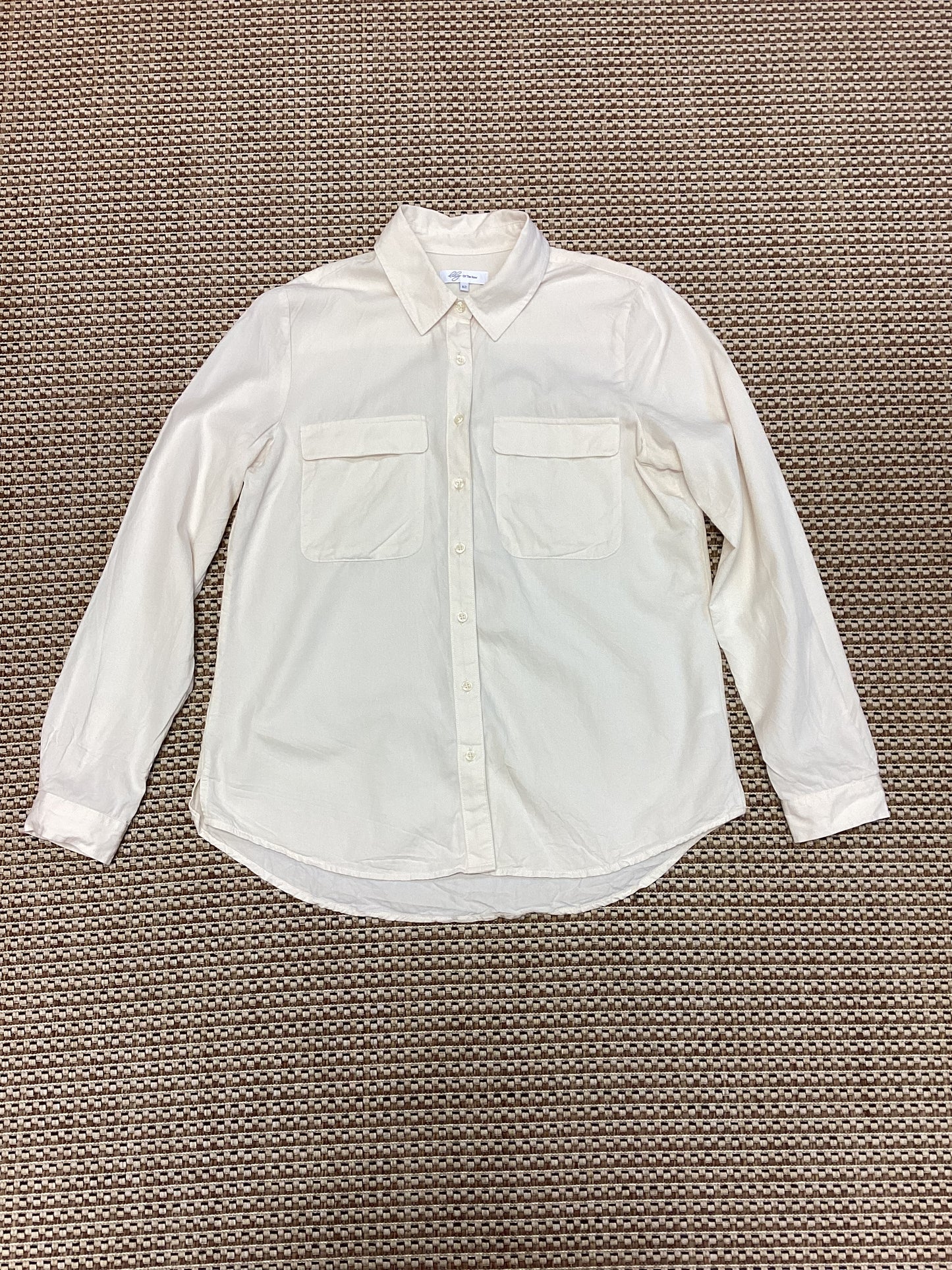 Lily of The Row Cream Button Shirt Size 12