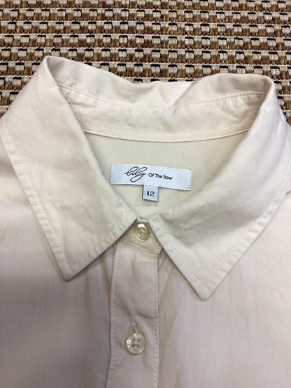 Lily of The Row Cream Button Shirt Size 12