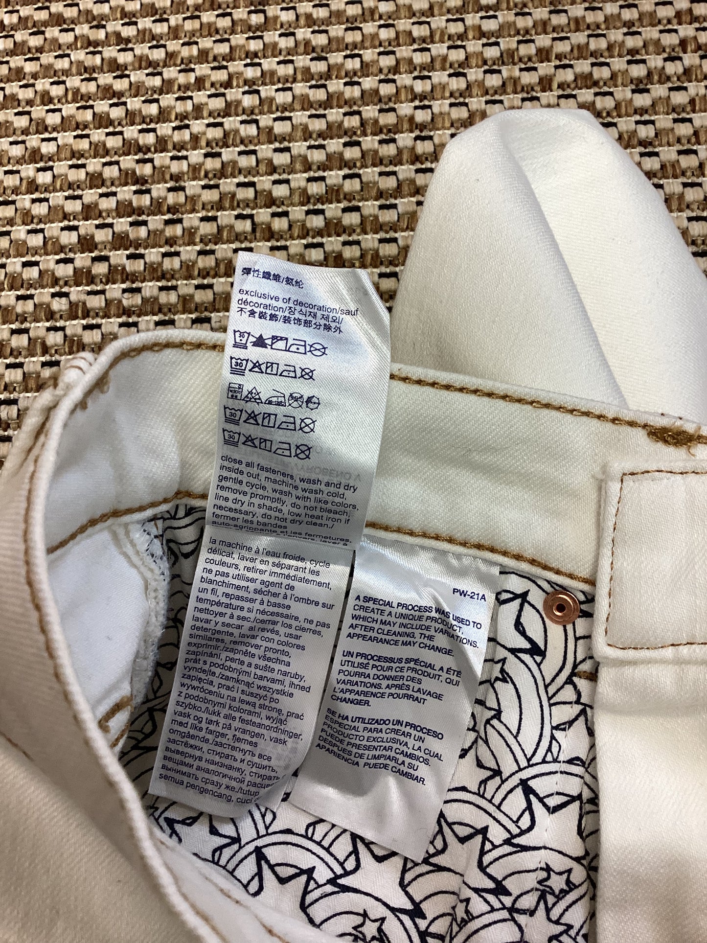 BNWT Zendaya X Tommy Hilfiger Cream Jeans Size XS