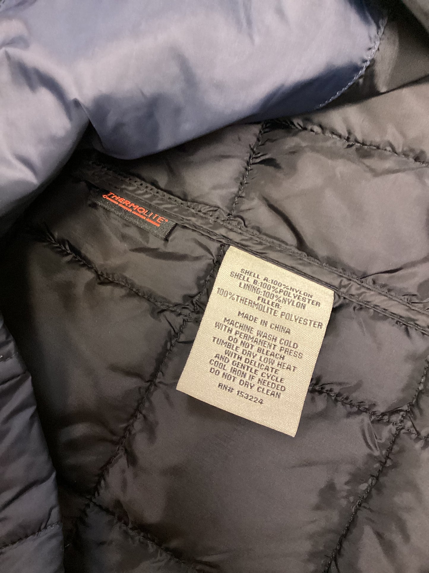 Rainforest Navy Blue Puffer Jacket Size M