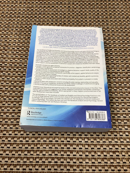 The Handbook of Intellectual Disability and Clinical Psychology Practice (2016)