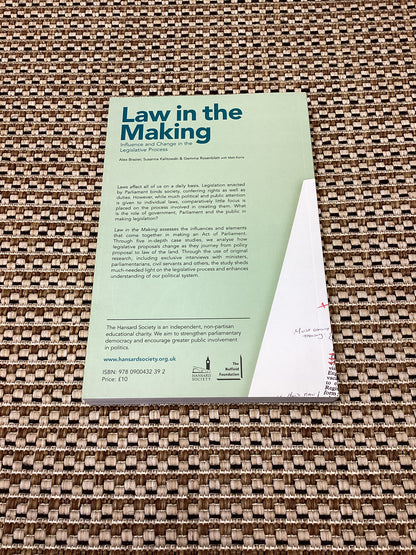 Law in the Making by Alex Brazier et al. (2008)