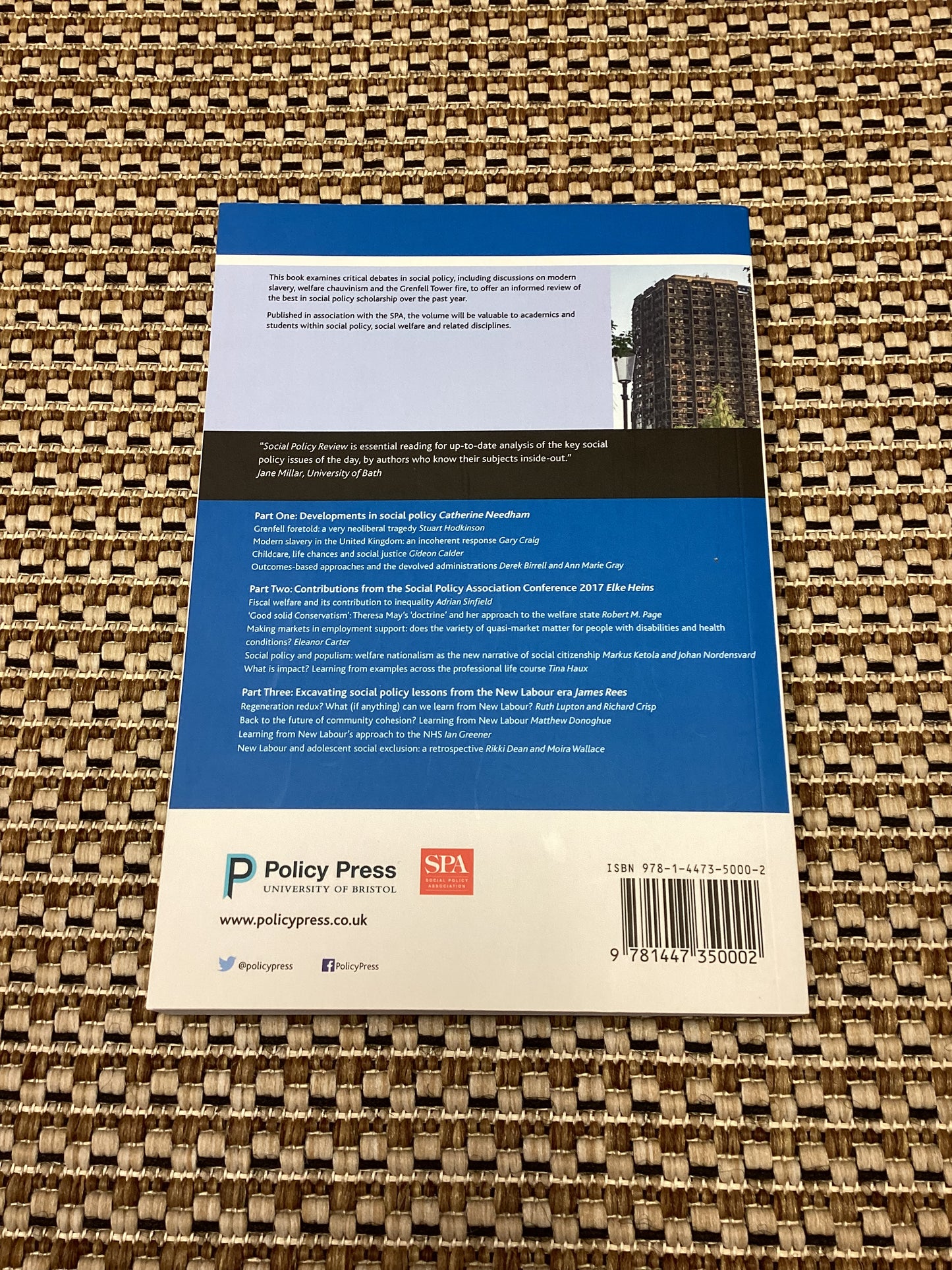 Social Policy Review 30 by Catherine Needham et al. (2018)