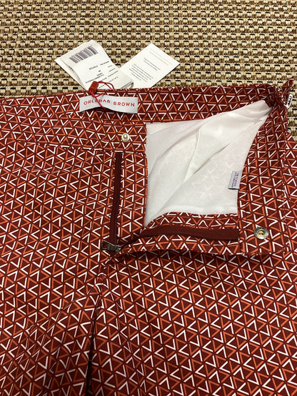 BNWT Orlebar Brown Orange Patterned Swim Shorts Size S