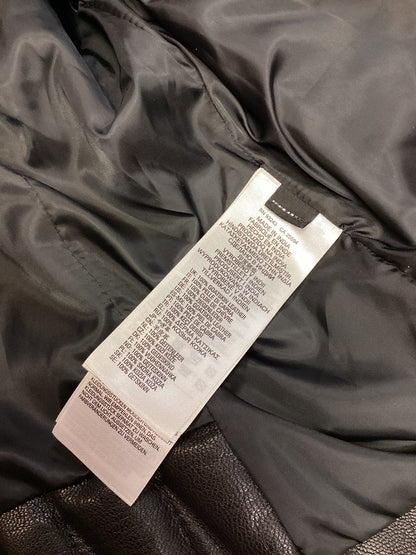 BNWT Diesel Black Leather Jacket Size XL