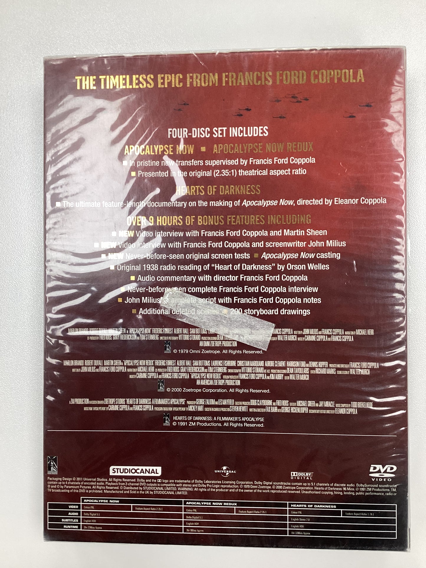 Apocalypse Now Collectors Edition DVD New And Sealed