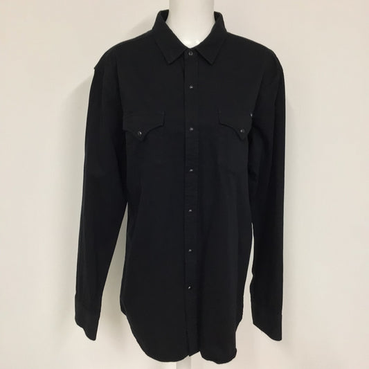 BNWT Replay Blue Jeans Black Long Sleeved Shirt 100% Cotton Size XL