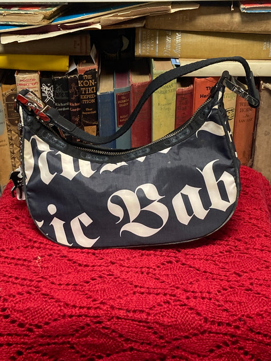 Gwen Stefani L.A.M.B LeSportsac Black Shoulder Bag with Keychain