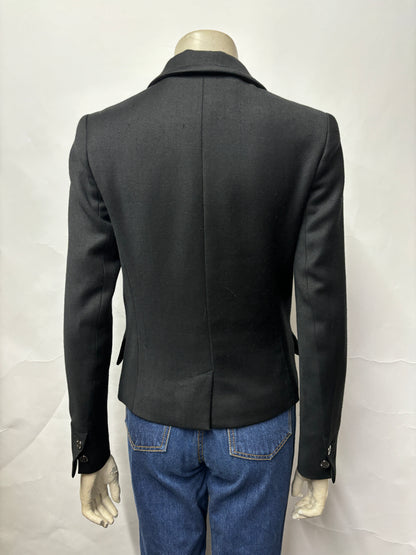 Mulberry Black Wool Blend Jacket 8