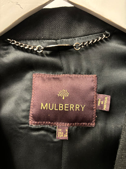 Mulberry Black Wool Blend Jacket 8