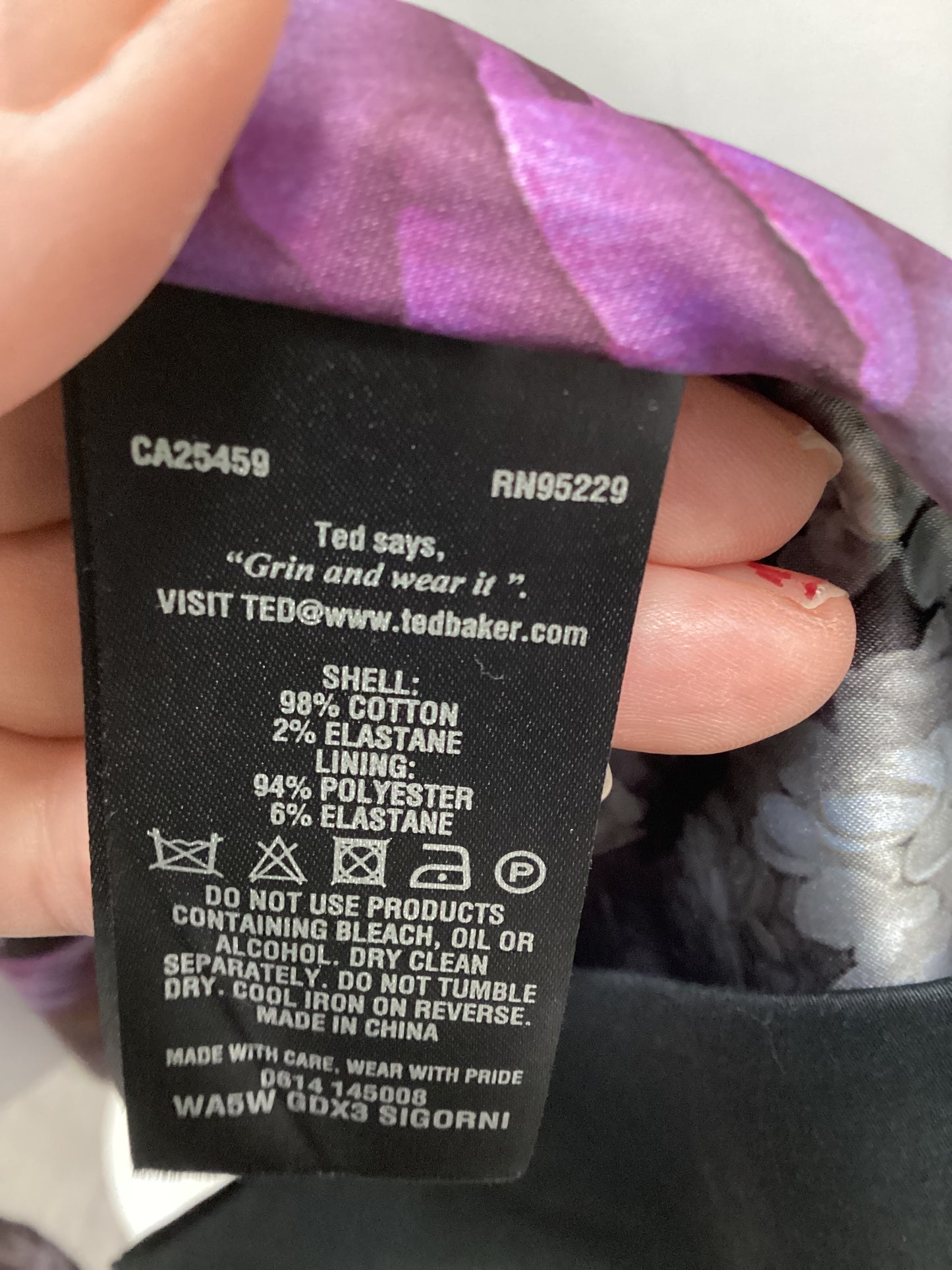 Ted Baker Black Wrap Midi dress size12(Brand size 3) BNWT