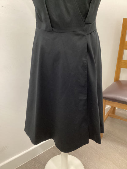 Ted Baker Black Wrap Midi dress size12(Brand size 3) BNWT