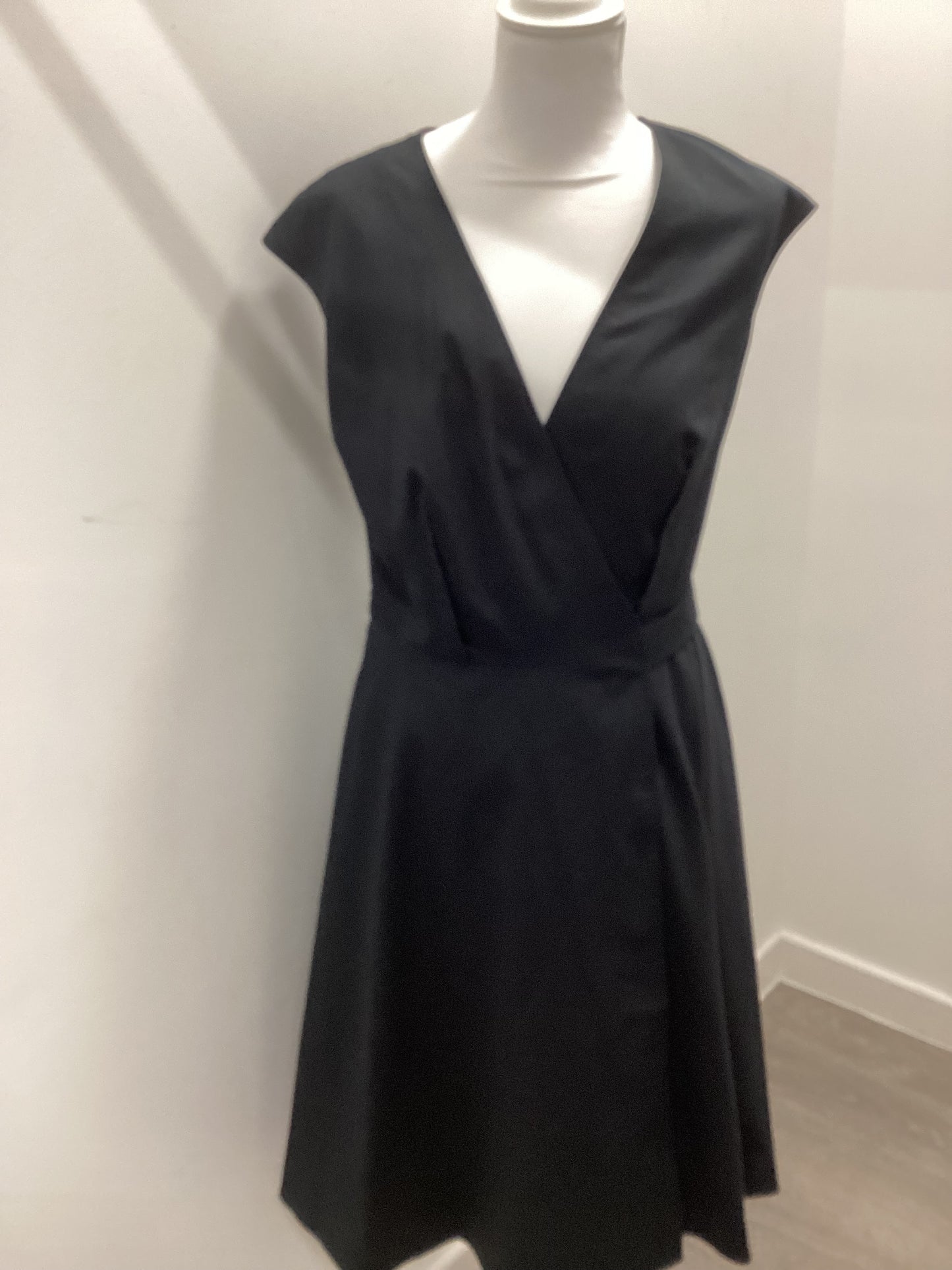 Ted Baker Black Wrap Midi dress size12(Brand size 3) BNWT