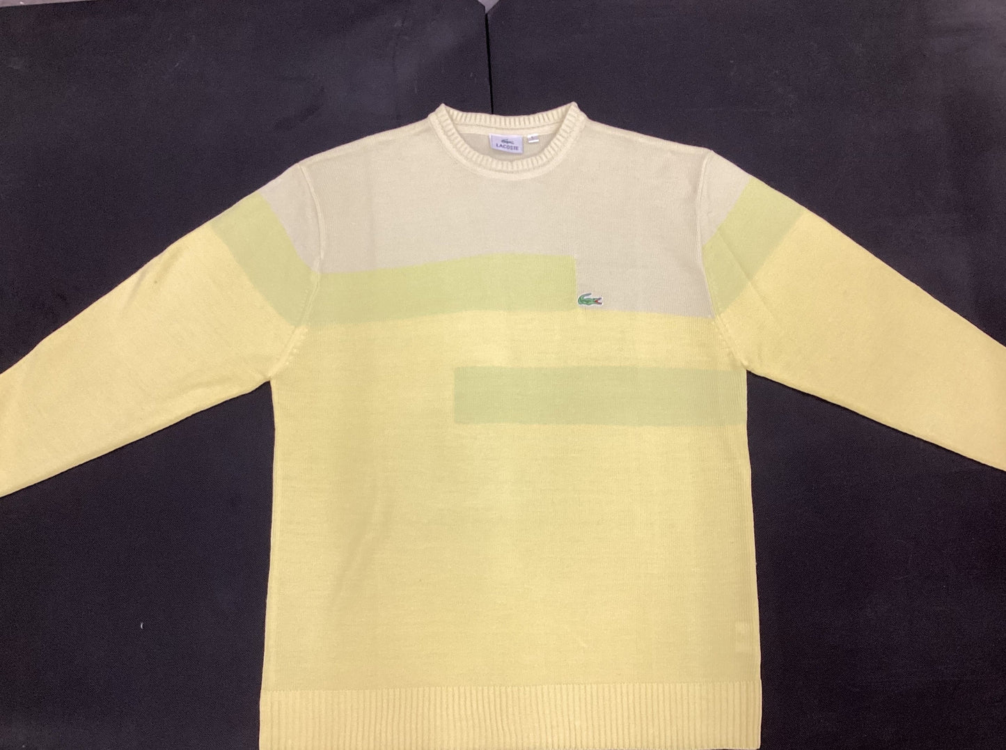 Lacoste Yellow Jumper Size L