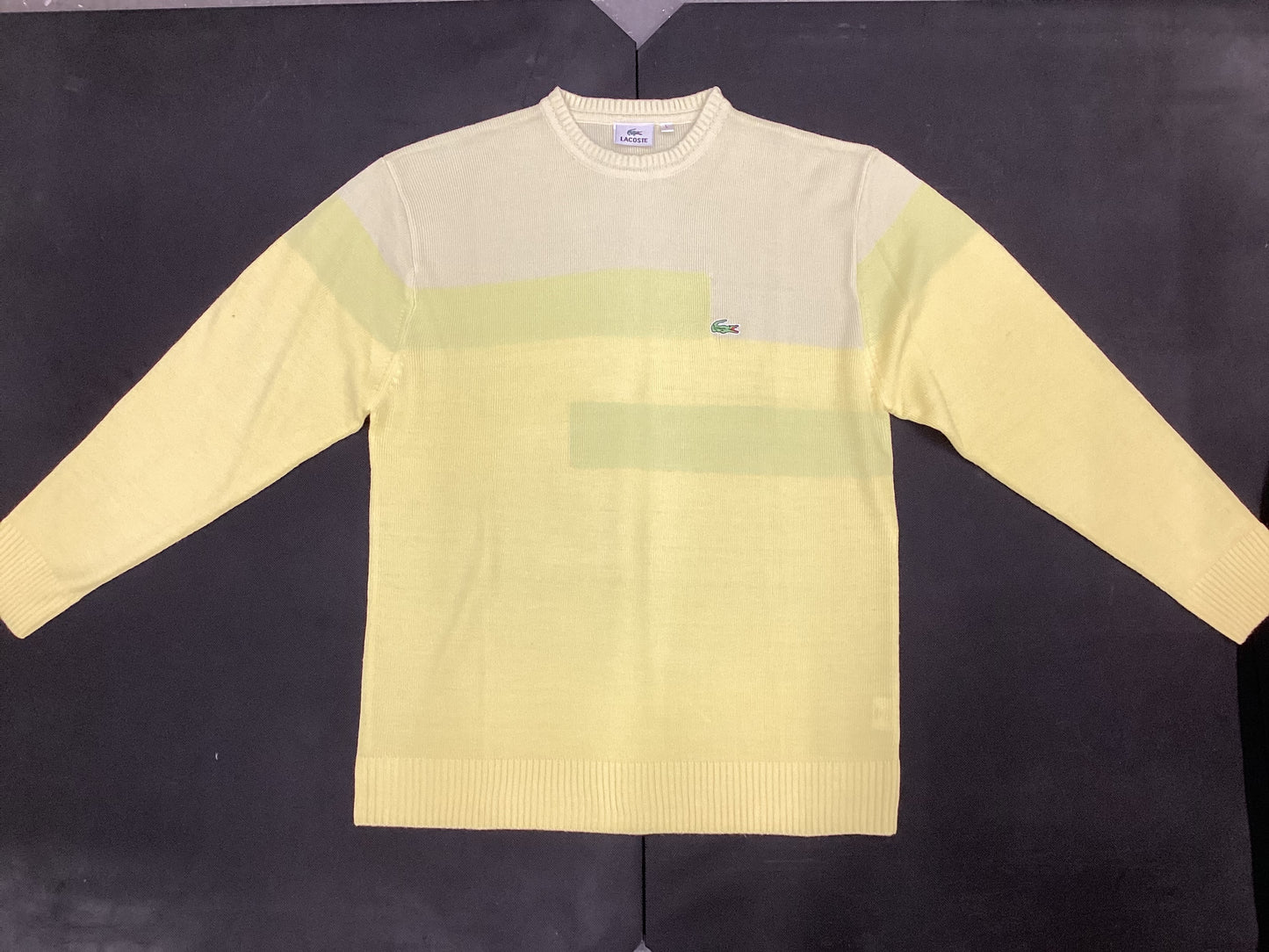 Lacoste Yellow Jumper Size L