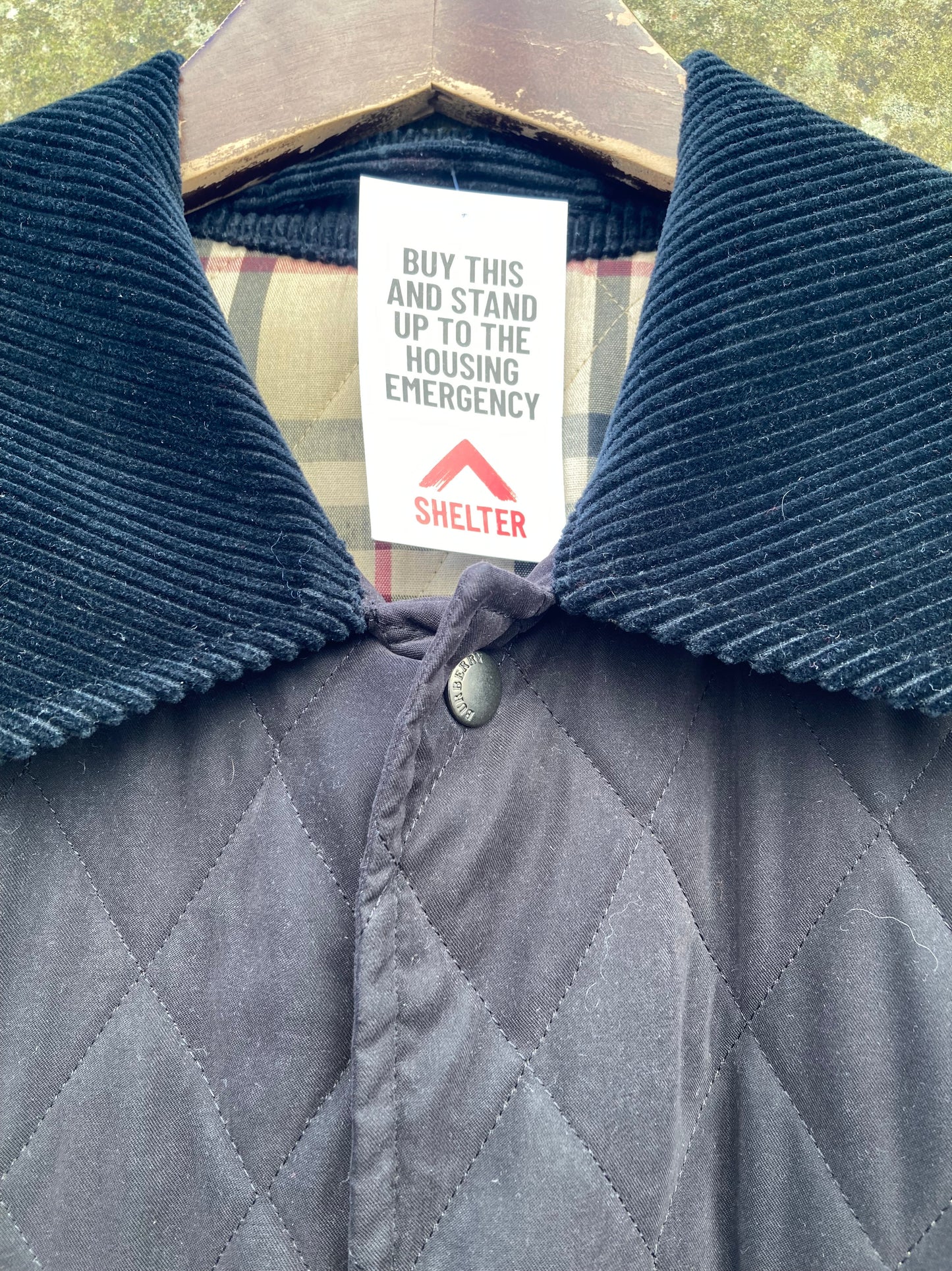 Burberry Black Quilted Jacket Size Medium