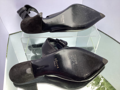 Black Celine Sling Back Shoes Size EU 37.5/UK 5