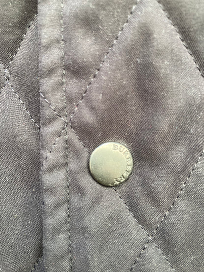Burberry Black Quilted Jacket Size Medium