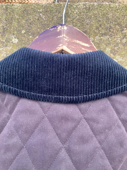 Burberry Black Quilted Jacket Size Medium