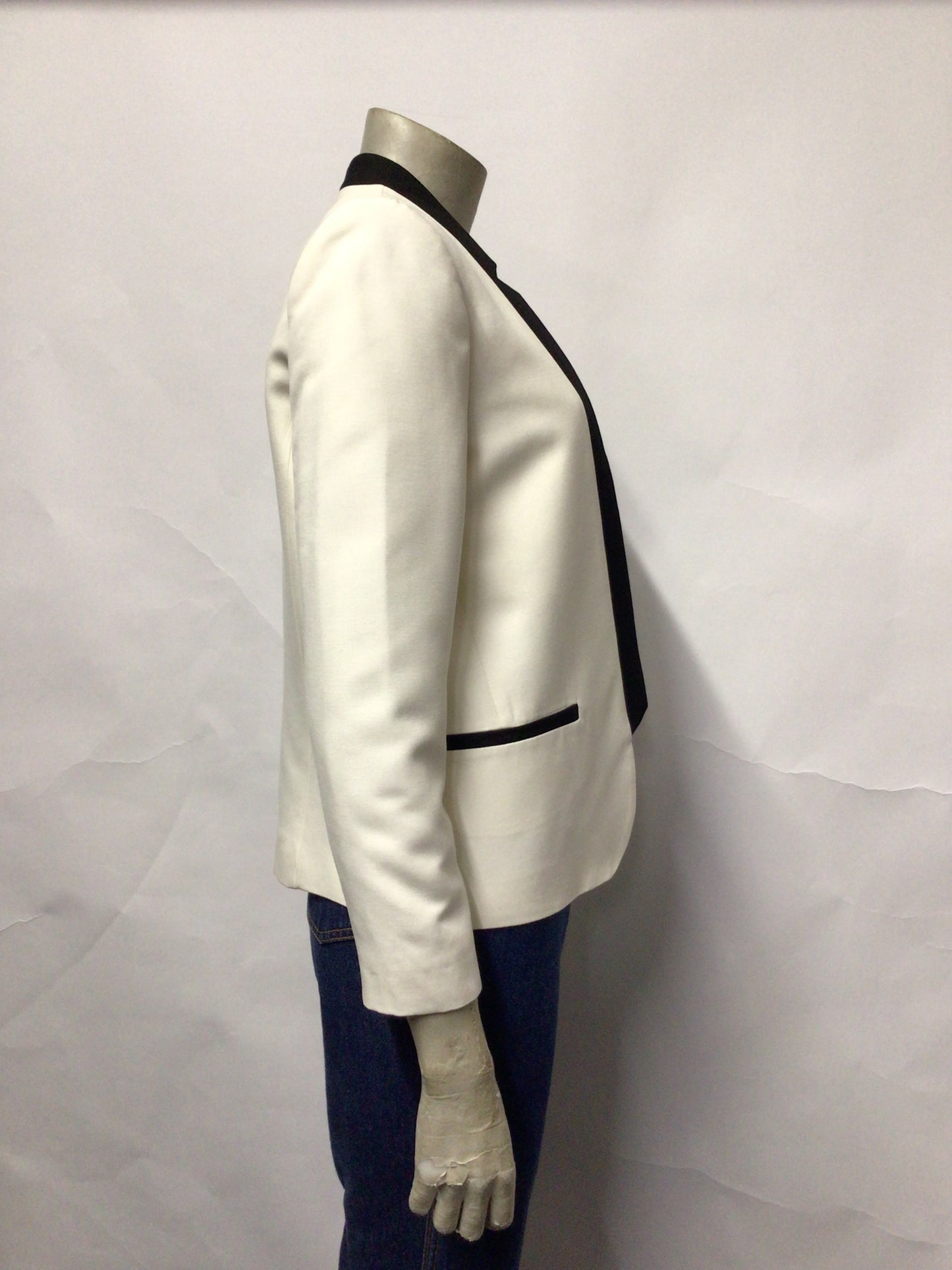 Mango White Suit Blazer Medium