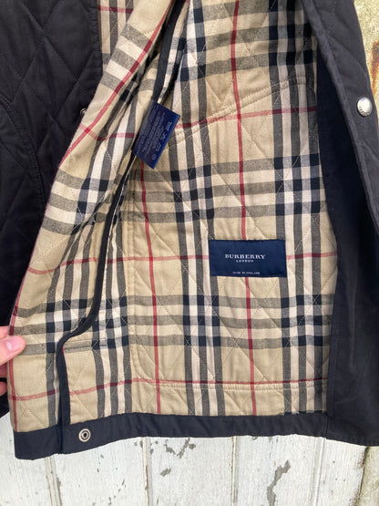 Burberry Black Quilted Jacket Size Medium