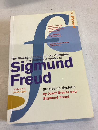 Sigmund Freud Volume 11 1893-1895 Studies On Hysteria