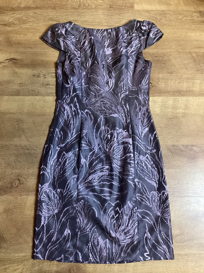 Monsoon Purple Floral Dress Size 8