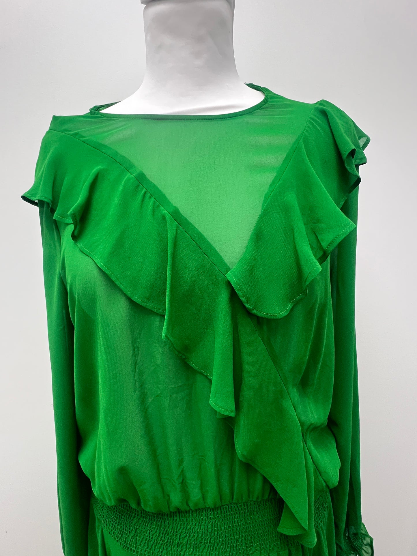Studio by Preen Emerald Green Maxi Dress Size 14 BNWT