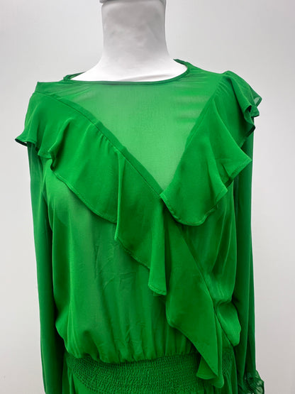 Studio by Preen Emerald Green Maxi Dress Size 14 BNWT