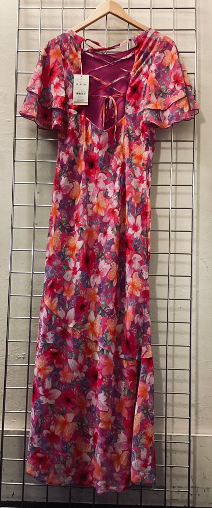 BNWT Monsoon Pink Floral Maxi Dress size 14